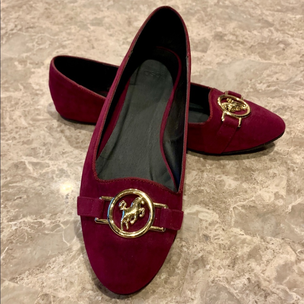 Pink-Purple Loafer Flats